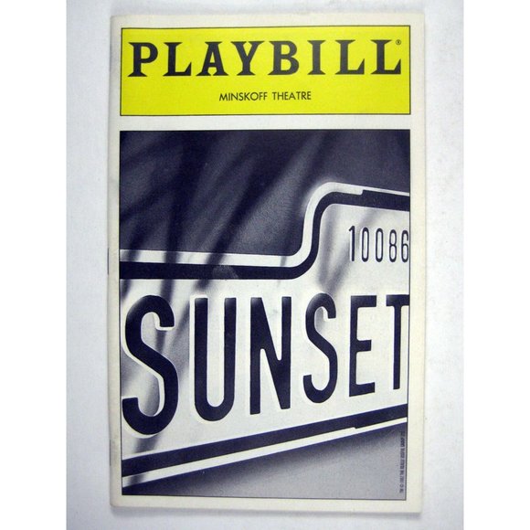 Sunset Playbill February 1995 Minskoff Theatre Glenn Close Campbell Alice Ripley - Picture 1 of 8
